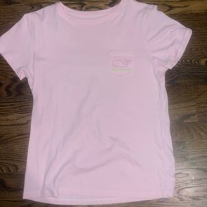 LIGHT PINK VINEYARD VINES COTTON T-SHIRT